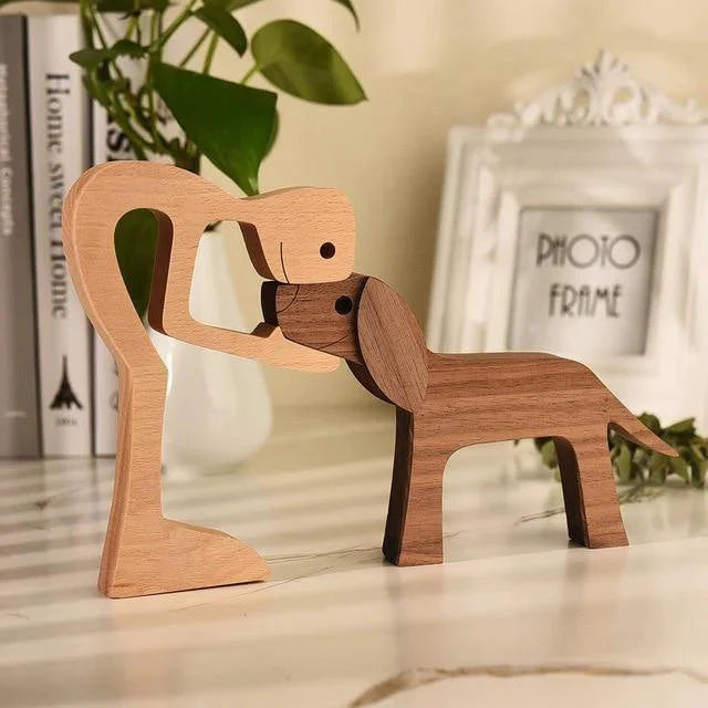 Hand-Carved Wooden Animal Figures – Eco-Friendly Home Decor and Unique Gift for Animal Lovers 1