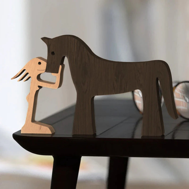 Hand-Carved Wooden Animal Figures – Eco-Friendly Home Decor and Unique Gift for Animal Lovers 13