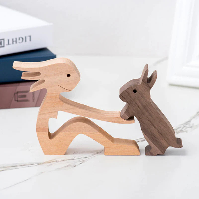 Hand-Carved Wooden Animal Figures – Eco-Friendly Home Decor and Unique Gift for Animal Lovers 14
