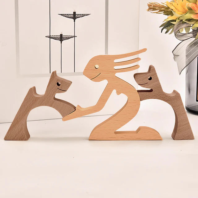Hand-Carved Wooden Animal Figures – Eco-Friendly Home Decor and Unique Gift for Animal Lovers 15
