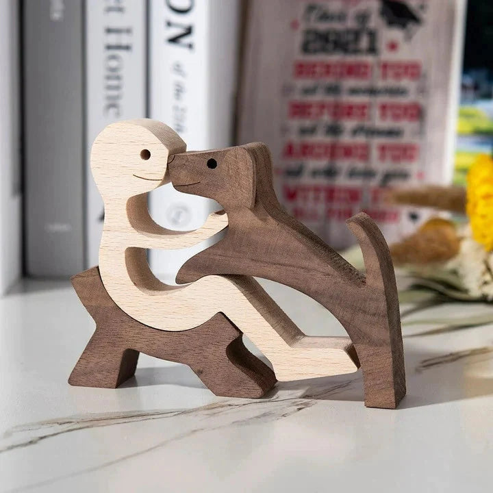 Hand-Carved Wooden Animal Figures – Eco-Friendly Home Decor and Unique Gift for Animal Lovers 3
