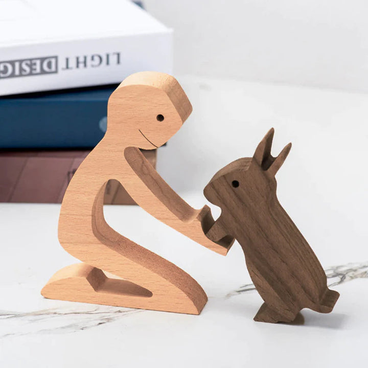 Hand-Carved Wooden Animal Figures – Eco-Friendly Home Decor and Unique Gift for Animal Lovers 5