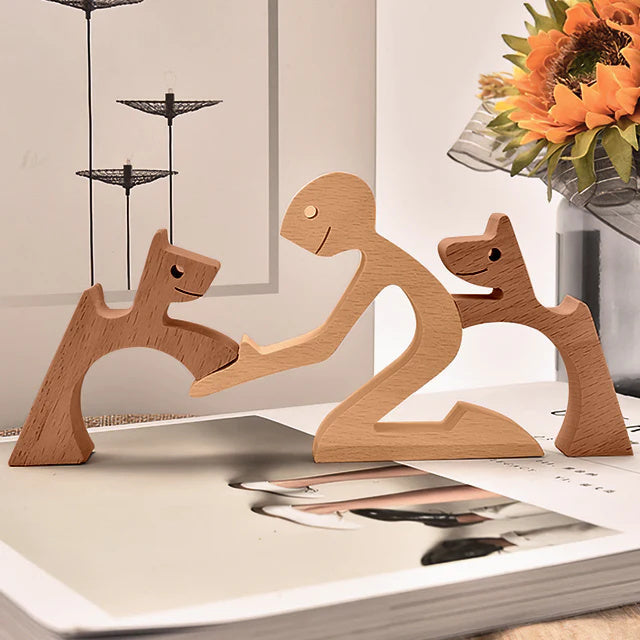 Hand-Carved Wooden Animal Figures – Eco-Friendly Home Decor and Unique Gift for Animal Lovers 6