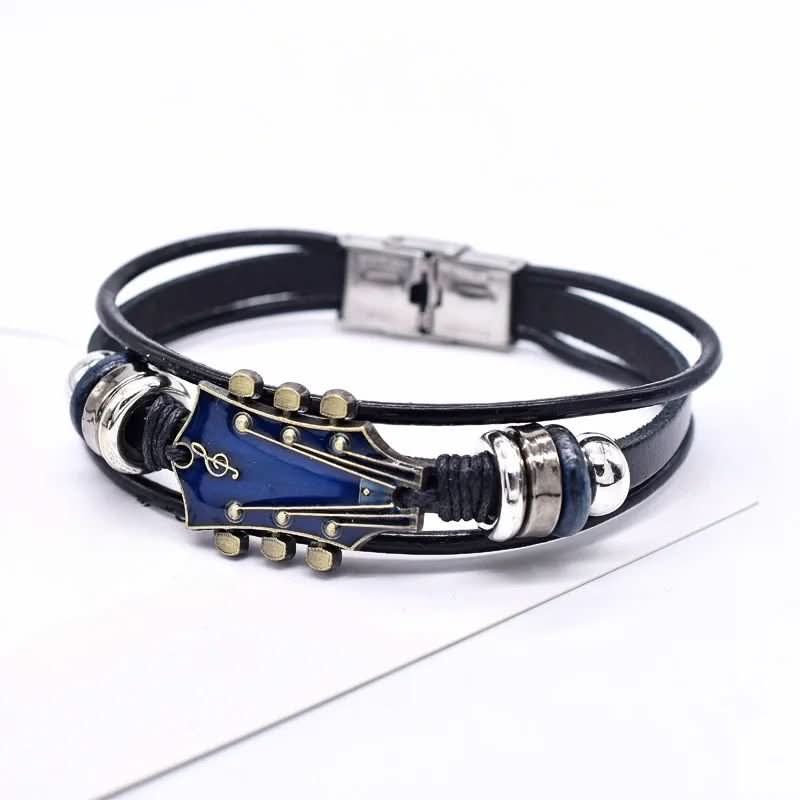 Harmonia | Stylish Durable Leather Guitar-Inspired Bracelet for Music Lovers 10