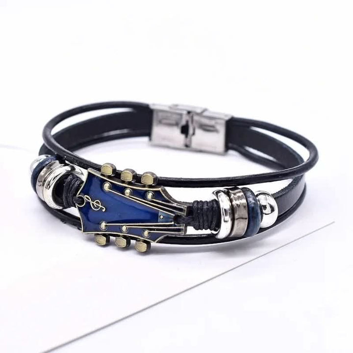 Harmonia | Stylish Durable Leather Guitar-Inspired Bracelet for Music Lovers 10