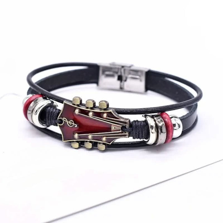 Harmonia | Stylish Durable Leather Guitar-Inspired Bracelet for Music Lovers 9