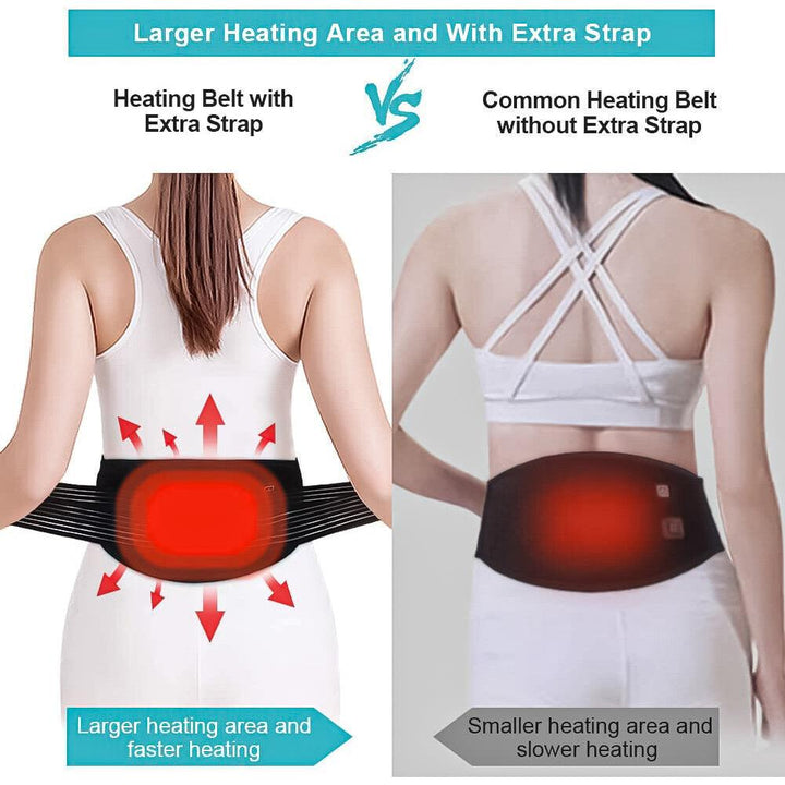 Heated Belts Back Pain - Back Heating Belt Heated Waist Belt USB Waist Heating Pad Belly Warmer Band 1