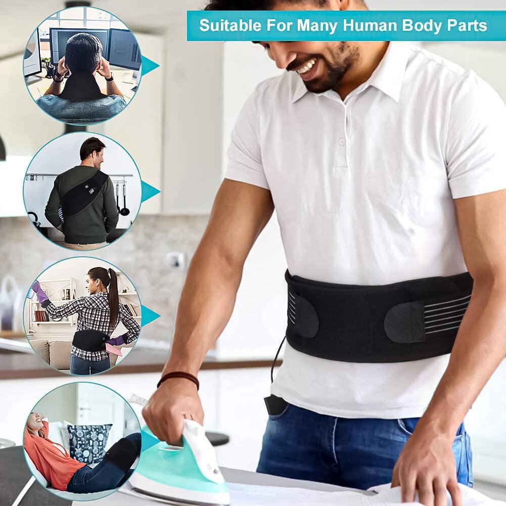 Heated Belts Back Pain - Back Heating Belt Heated Waist Belt USB Waist Heating Pad Belly Warmer Band 5