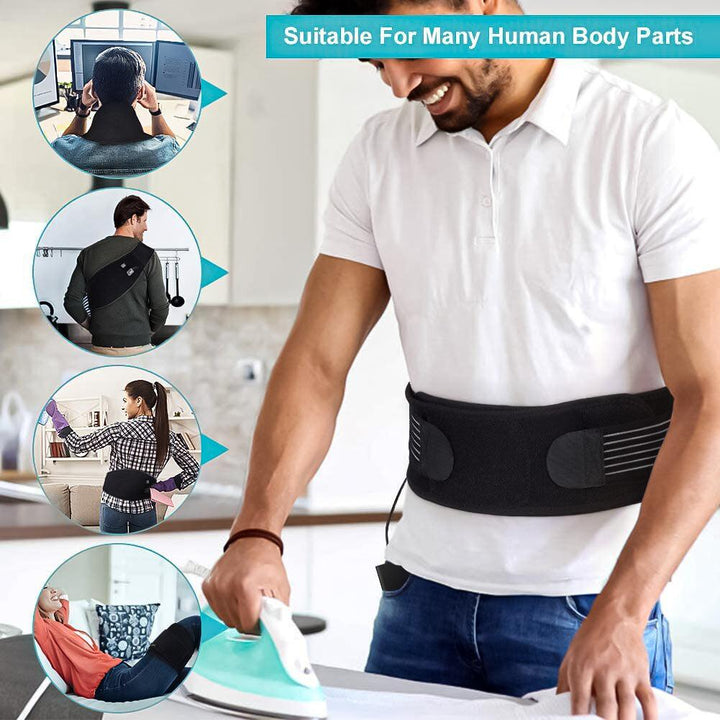 Heated Belts Back Pain - Back Heating Belt Heated Waist Belt USB Waist Heating Pad Belly Warmer Band 5