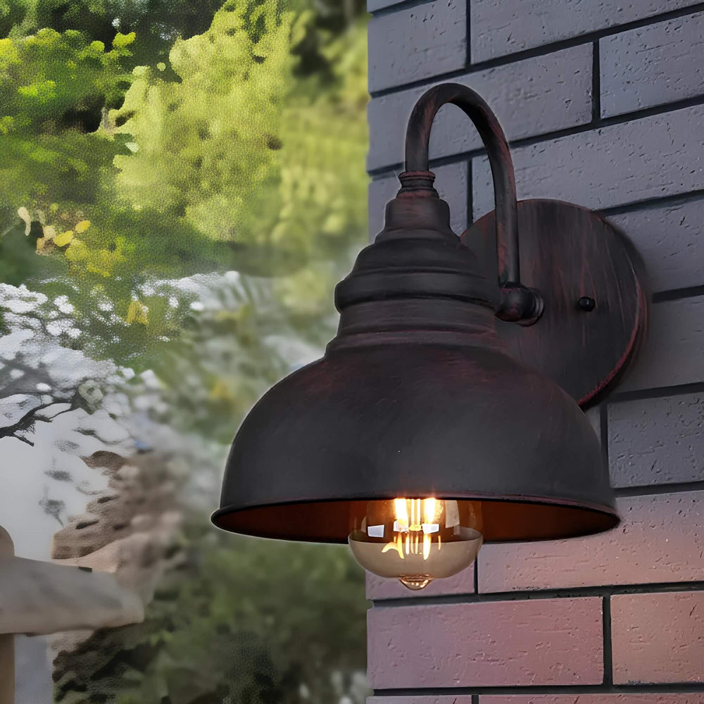 Heritage Outdoor Sconce – A rust-resistant, vintage-style wall lantern for patios and gardens. 1