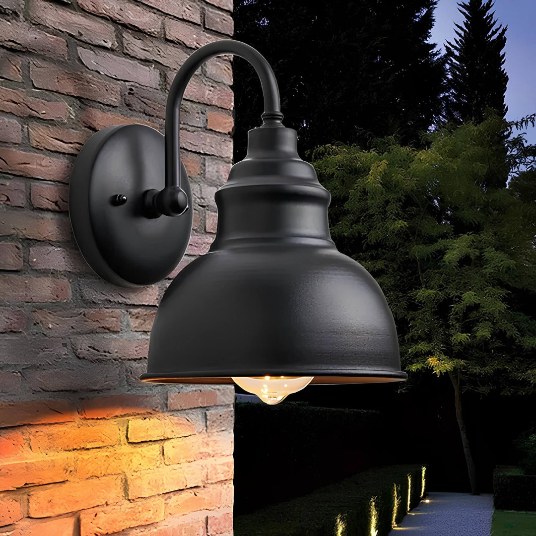 Heritage Outdoor Sconce – A rust-resistant, vintage-style wall lantern for patios and gardens. 3