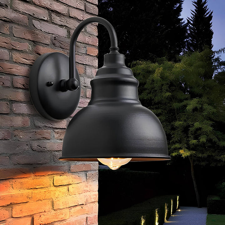 Heritage Outdoor Sconce – A rust-resistant, vintage-style wall lantern for patios and gardens. 3