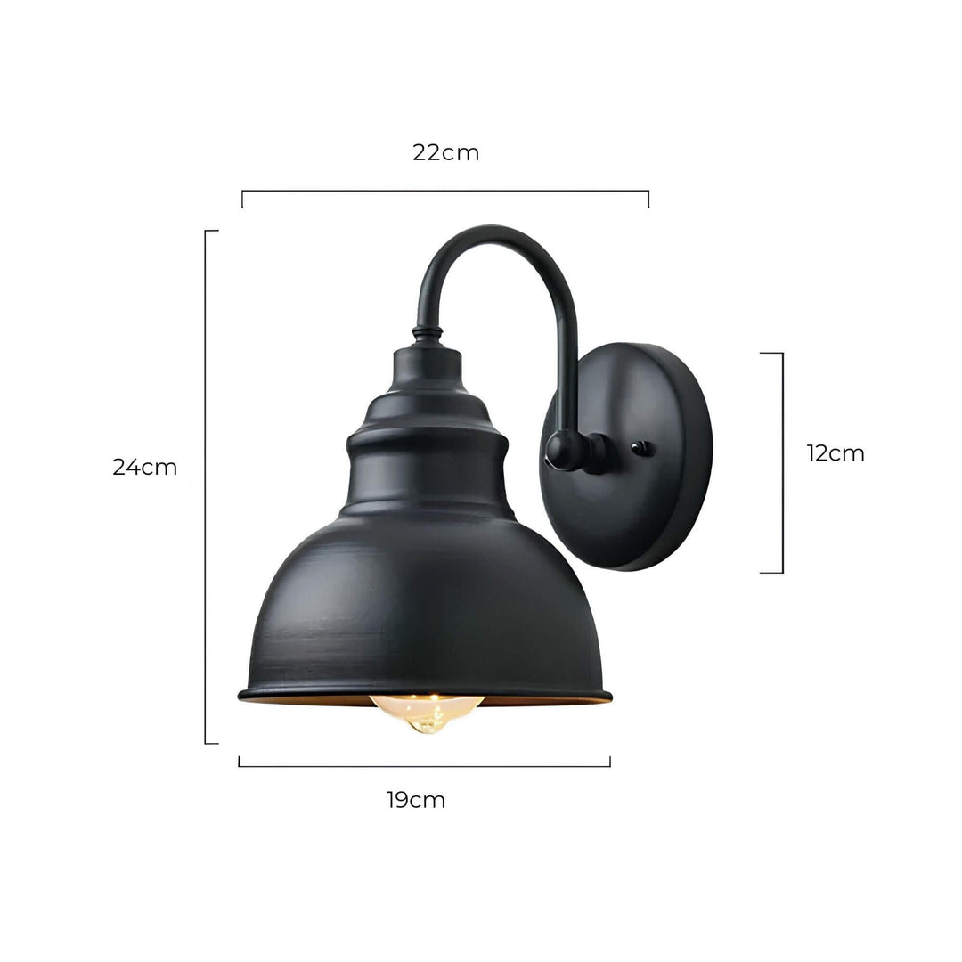 Heritage Outdoor Sconce – A rust-resistant, vintage-style wall lantern for patios and gardens. 5