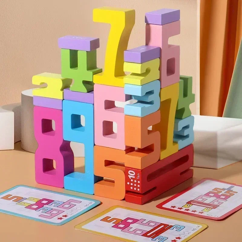 Houten Leerblokken voor Kinderen van 4-8 Jaar - Creatief Spel en Probleemoplossing, Veilig en Duurzaam Houten Speelgoed 1