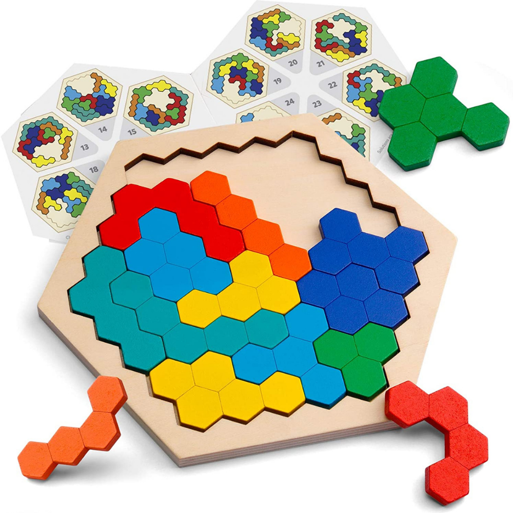 Houten Puzzel Peutertuin Geometrische Vormen Educatief Voor Kinderen Vanaf 2 Jaar 0