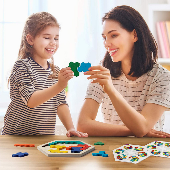 Houten Puzzel Peutertuin Geometrische Vormen Educatief Voor Kinderen Vanaf 2 Jaar 2