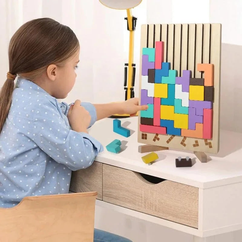 Houten Puzzelspel voor Teamgeest en Probleemoplossend Vermogen – Creatief Spel voor Vrienden en Familie, 21 x 32 x 4 cm 1