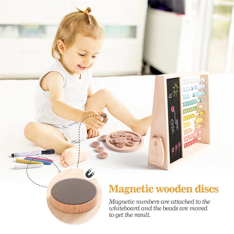 Houten Telraam Educatief Speelgoed 2 Jaar Interactief Montessori Ontwerp Hout 1
