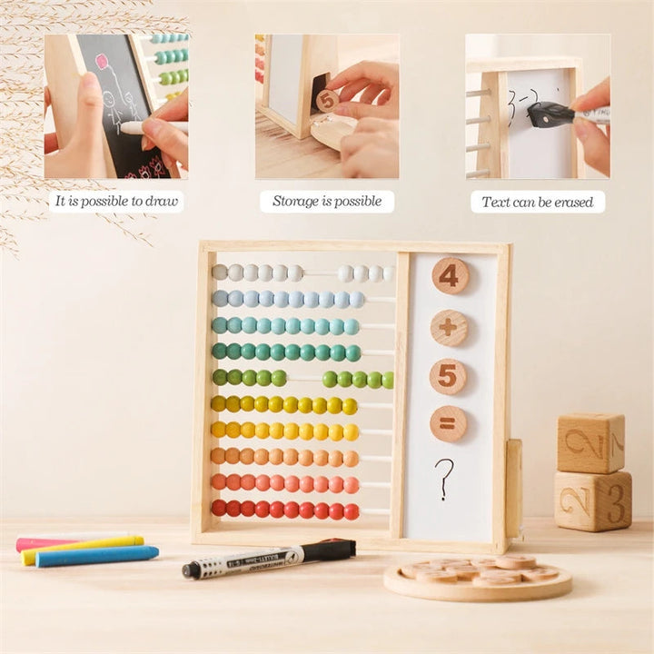 Houten Telraam Educatief Speelgoed 2 Jaar Interactief Montessori Ontwerp Hout 2