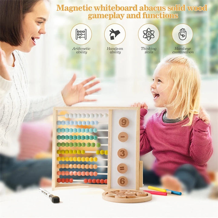 Houten Telraam Educatief Speelgoed 2 Jaar Interactief Montessori Ontwerp Hout 4