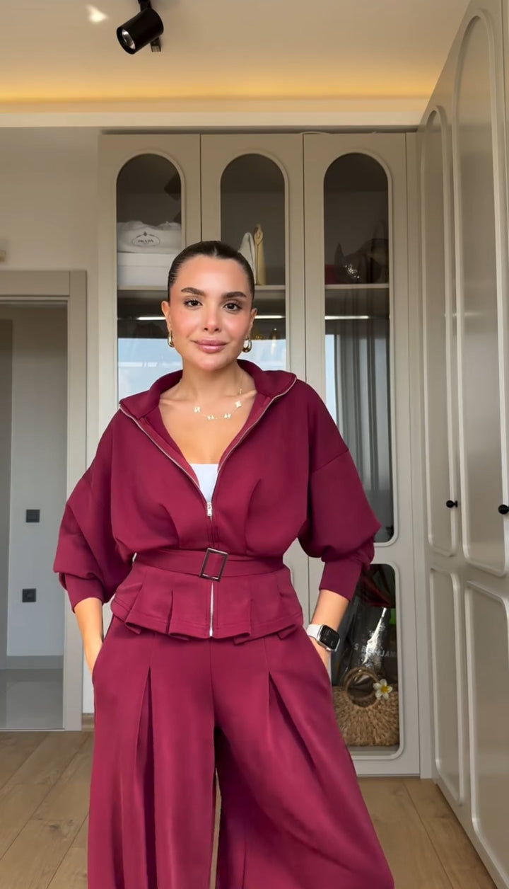 Ilary | Modern Two-Piece Coordinate Set with Zipped Sweatshirt – Stylish Comfort for Everyday Wear 2