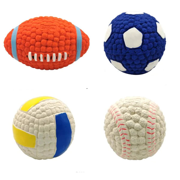 Indestructible Dog Toy Chew Ball for Aggressive Chewers - Non-Toxic, High Bounce Dental Health Toy 3