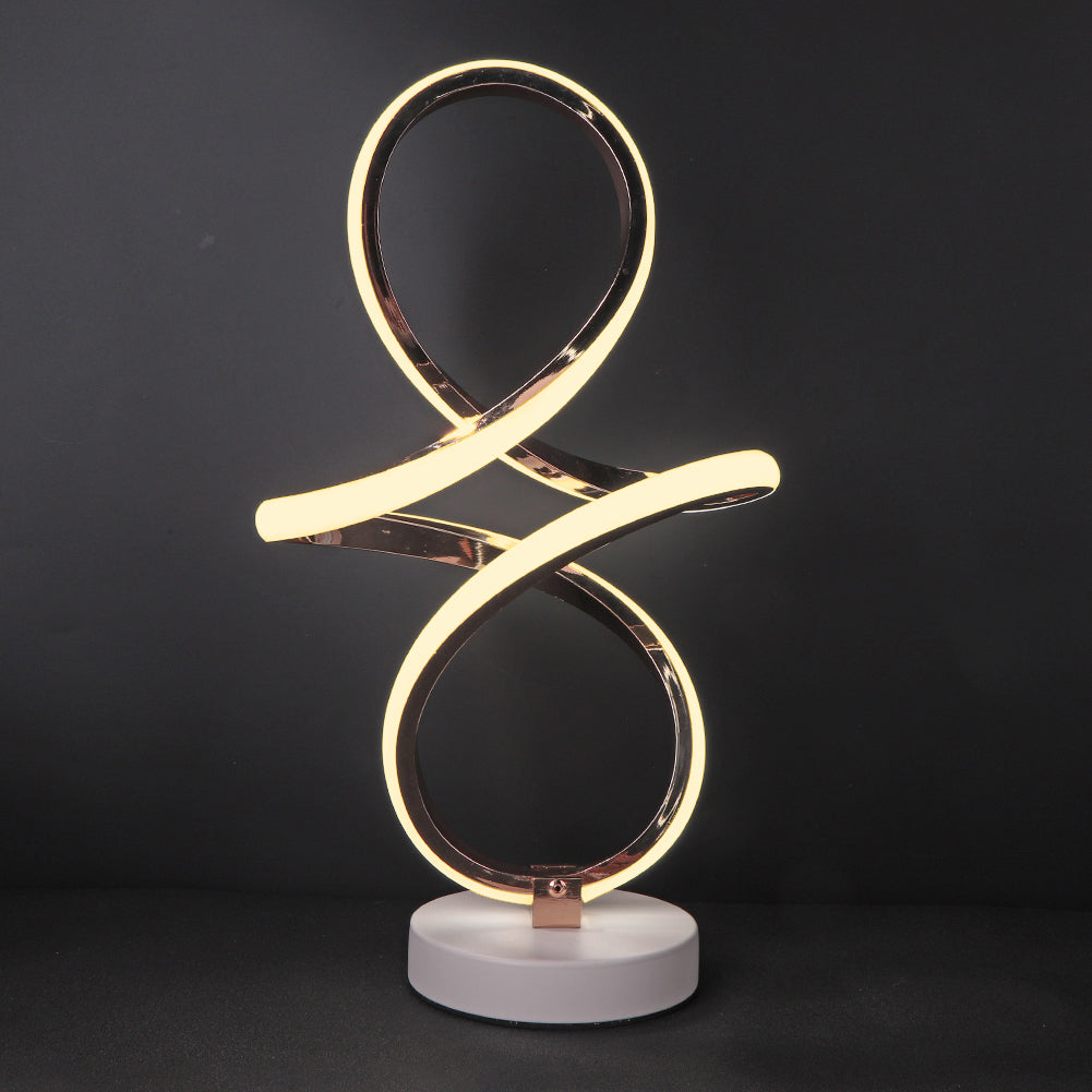 InfinityGlow – LED Spiral Table Lamp with Endless Design 0