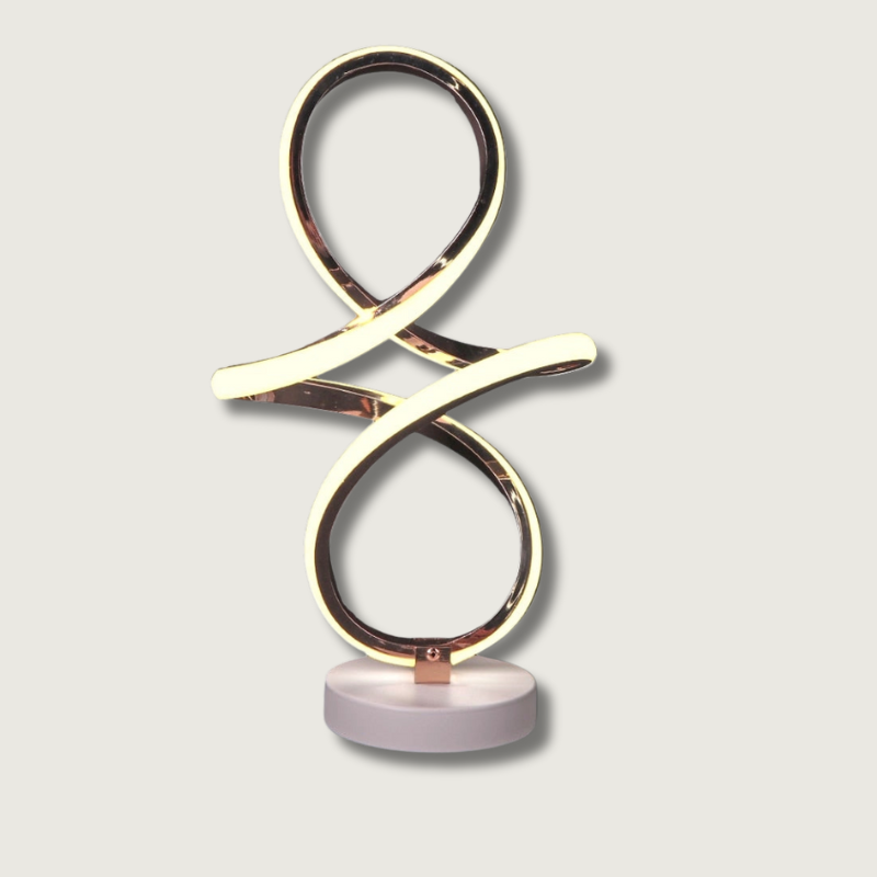 InfinityGlow – LED Spiral Table Lamp with Endless Design 1
