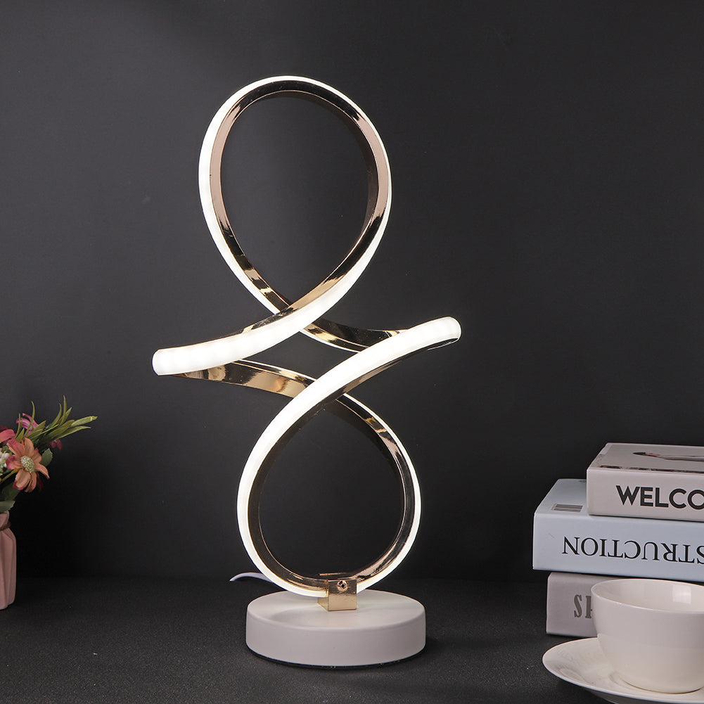 InfinityGlow – LED Spiral Table Lamp with Endless Design 8