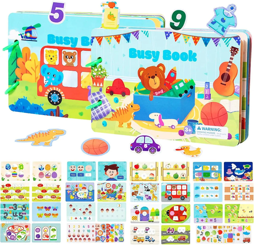 Interactief Boek voor Kinderen met Kleur en Geluid – Stimuleert Creativiteit en Logica, 21 x 14 cm, 28 Thema's 0