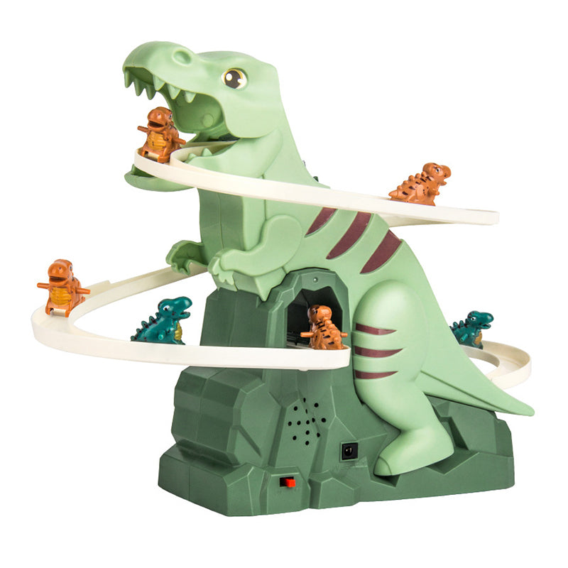 Interactieve Racebaan Speelgoed met Dinosaurussen Automatische Klimfunctie LED Verlichting 0