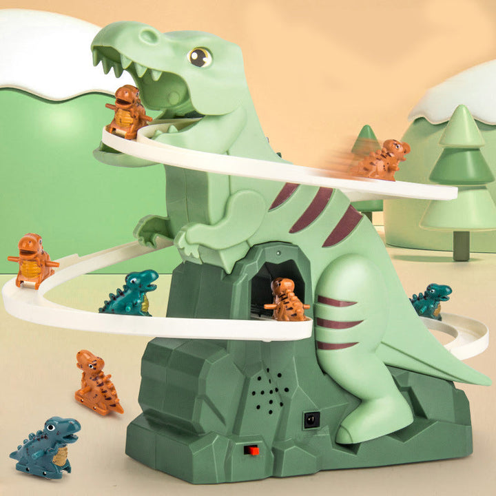 Interactieve Racebaan Speelgoed met Dinosaurussen Automatische Klimfunctie LED Verlichting 1