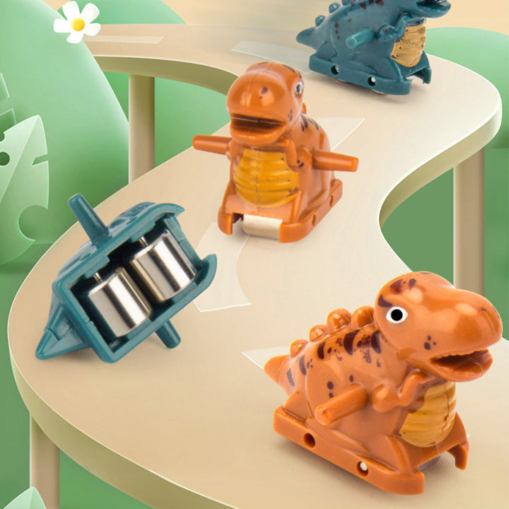 Interactieve Racebaan Speelgoed met Dinosaurussen Automatische Klimfunctie LED Verlichting 4