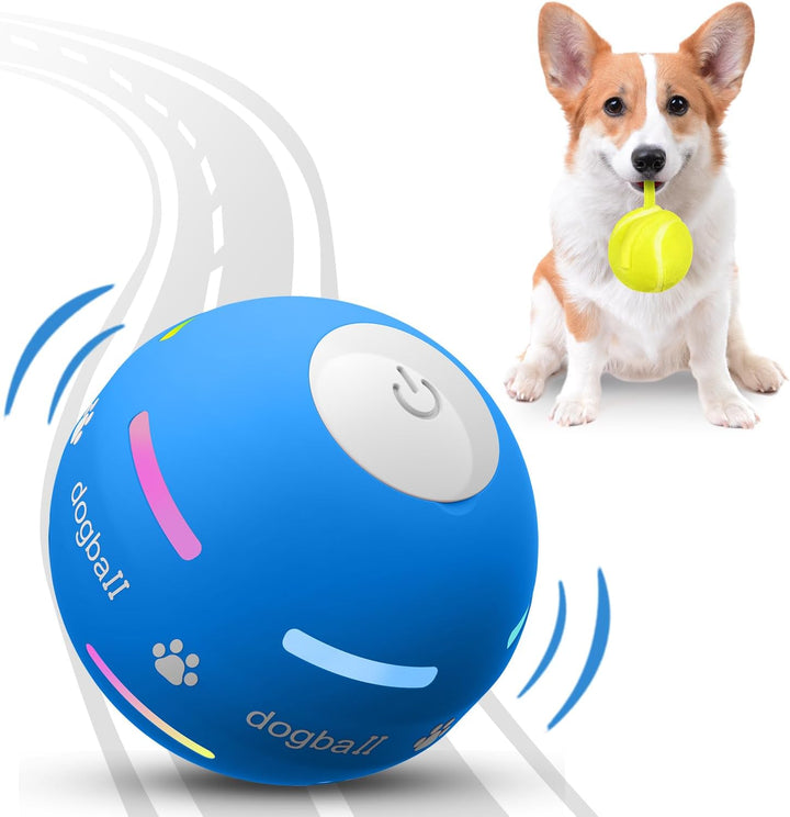 Interactive Dog Ball for Aggressive Chewers – Durable Rechargeable Toy with Unpredictable Movement for All Dog Sizes 0
