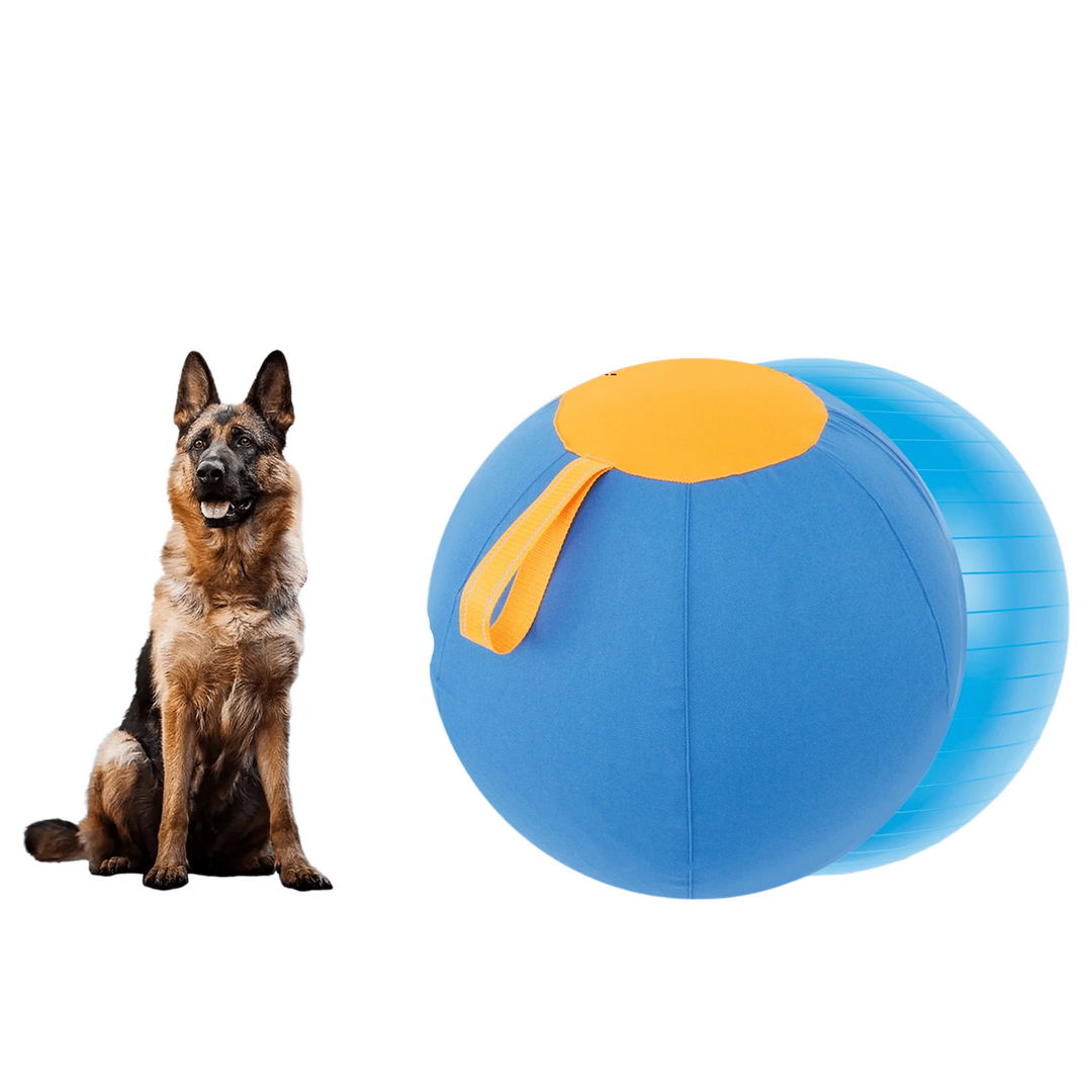 Interactive Dog Shepherd's Ball for Agility Training – Durable PVC and Polyester, Two Sizes Available 1
