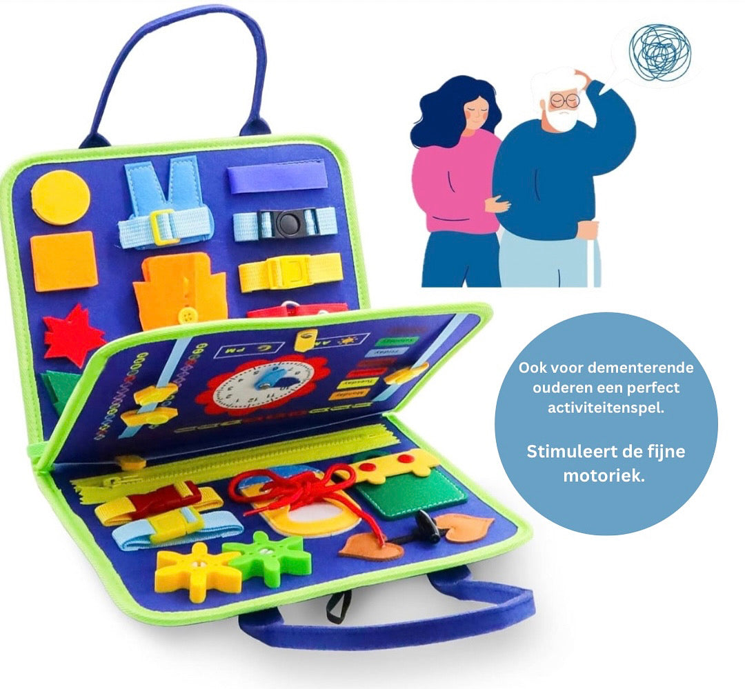 Interactive Fabric Activity Book for Toddlers – Motor Skills Development with Sensory Play 4