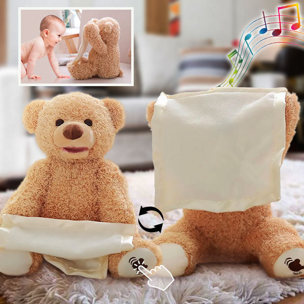 Interactive Plush Bear Toy Soft Cuddle Friend for Babies and Toddlers 0
