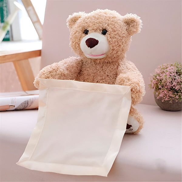 Interactive Plush Bear Toy Soft Cuddle Friend for Babies and Toddlers 1