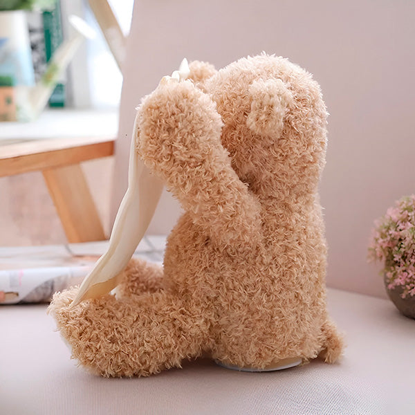 Interactive Plush Bear Toy Soft Cuddle Friend for Babies and Toddlers 2