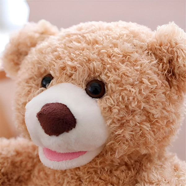 Interactive Plush Bear Toy Soft Cuddle Friend for Babies and Toddlers 3