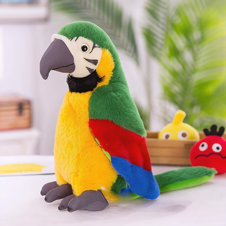 Interactive Plush Toy Talking Parrot for Kids Soft Voice Mimic 10-Inch 1