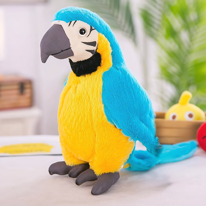 Interactive Plush Toy Talking Parrot for Kids Soft Voice Mimic 10-Inch 2