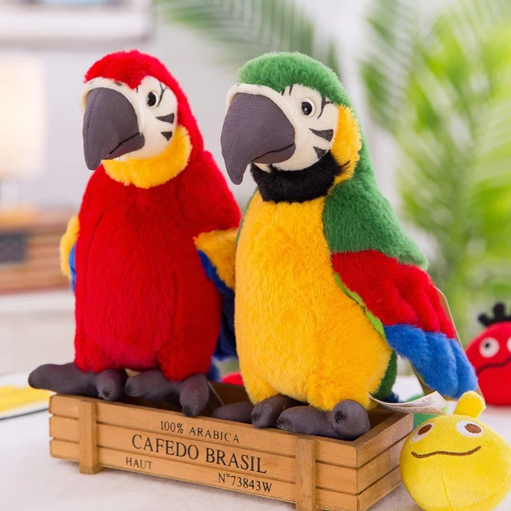 Interactive Plush Toy Talking Parrot for Kids Soft Voice Mimic 10-Inch 3