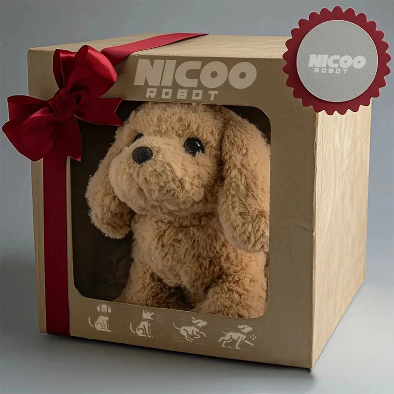 Interactive Robotic Puppy Toy with Barking and Walking Features – Realistic AI Pet Dog for Kids 0