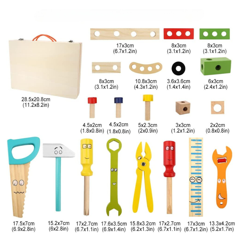 Interactive Wooden Building Set - MakerBox 1