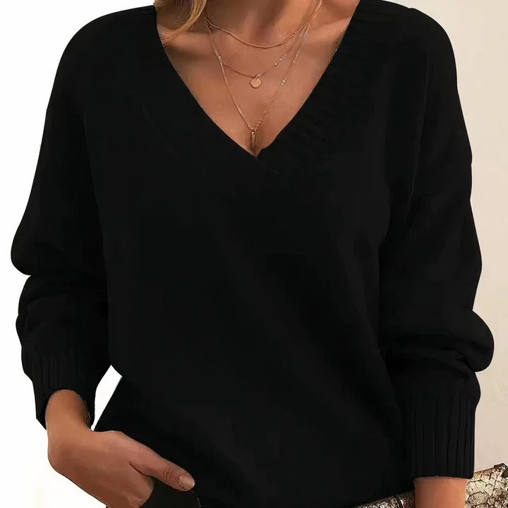 Jell | V-neck sweater 0