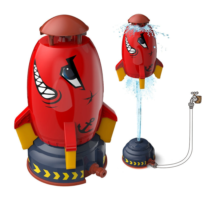 JetOrbit – Floating sprinkler toy with spinning water jets and a rising rocket 1