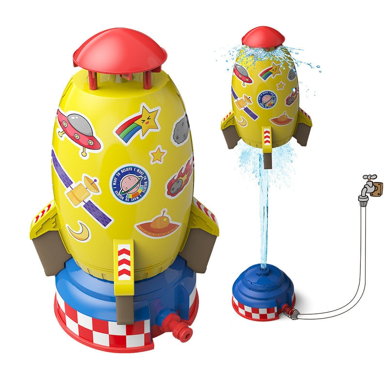 JetOrbit – Floating sprinkler toy with spinning water jets and a rising rocket 2