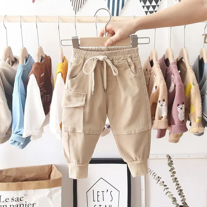 Jongens Cargo Broek Comfortabel Katoen Meerdere Zakjes Actieve Spelletjes 0