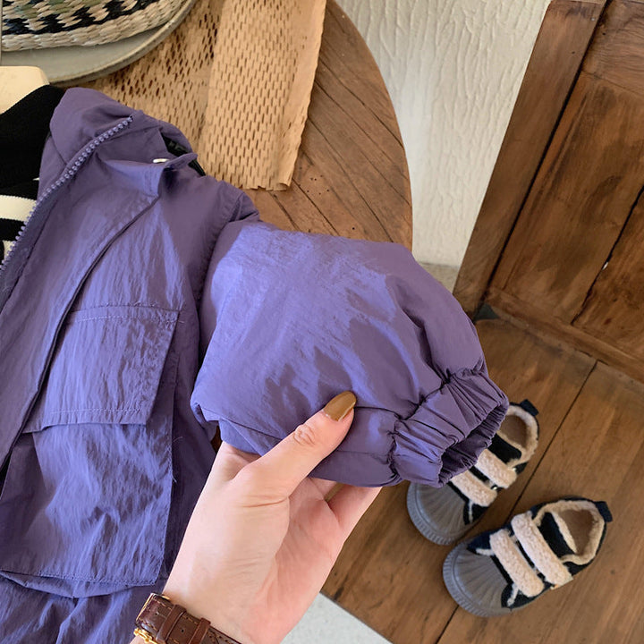 Jongens Jas Wind- en Waterafstotend met Capuchon Polyester voor Kinderen 0-6 Jaar 6